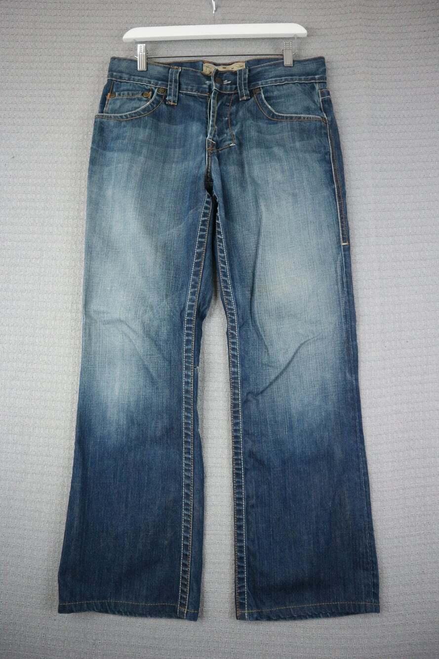 William Rast Mens Billy Flare Jeans Blue Denim Size 31 Y2K